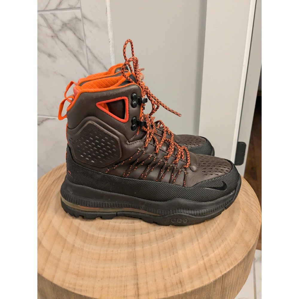 Nike ACG Zoom Superdome Mens Hiking Boots‎ Brown Orange Waterproof Size 7 READ